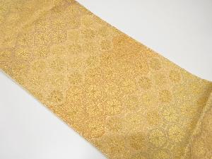 蜀江紋に菊模様織り出し袋帯